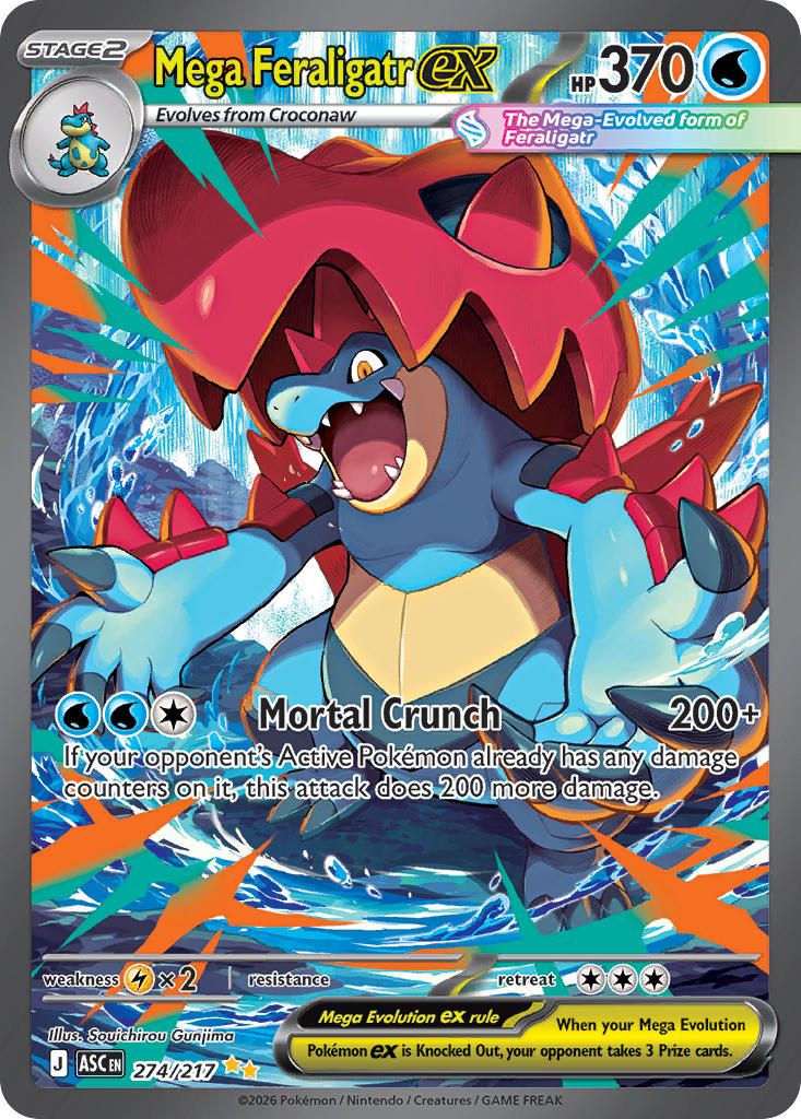 Mega Feraligatr ex Pokemon Card
